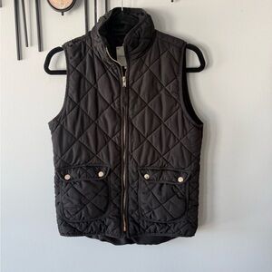 Women’s Thread & Supply Black Quilted Vest Size Small